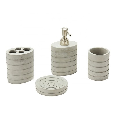 Resin Bathroom Set Four-Piece Good Quality Cheap Price toilet accessories set bathroom hotel